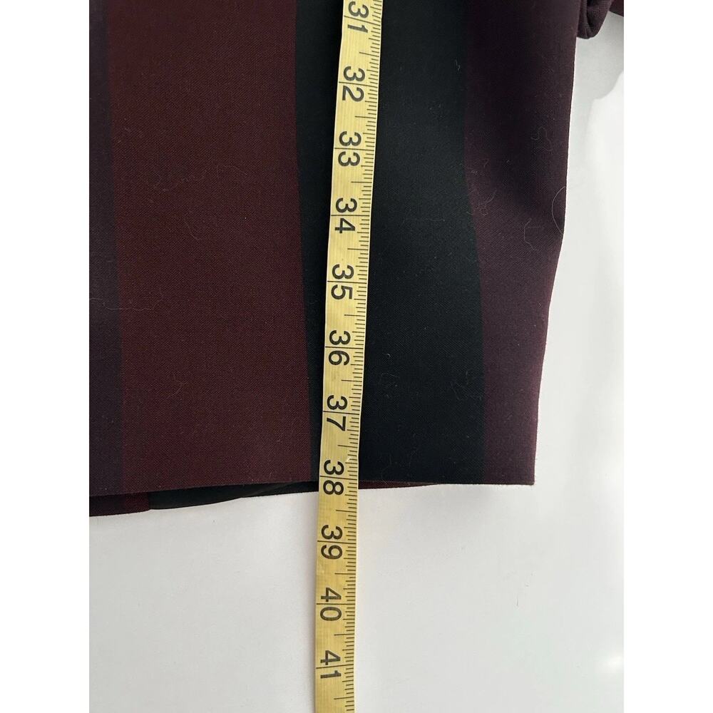 karen millen dress Body Shape Size 6 US Small Black And Burgundy Striped - Picture 8 of 10